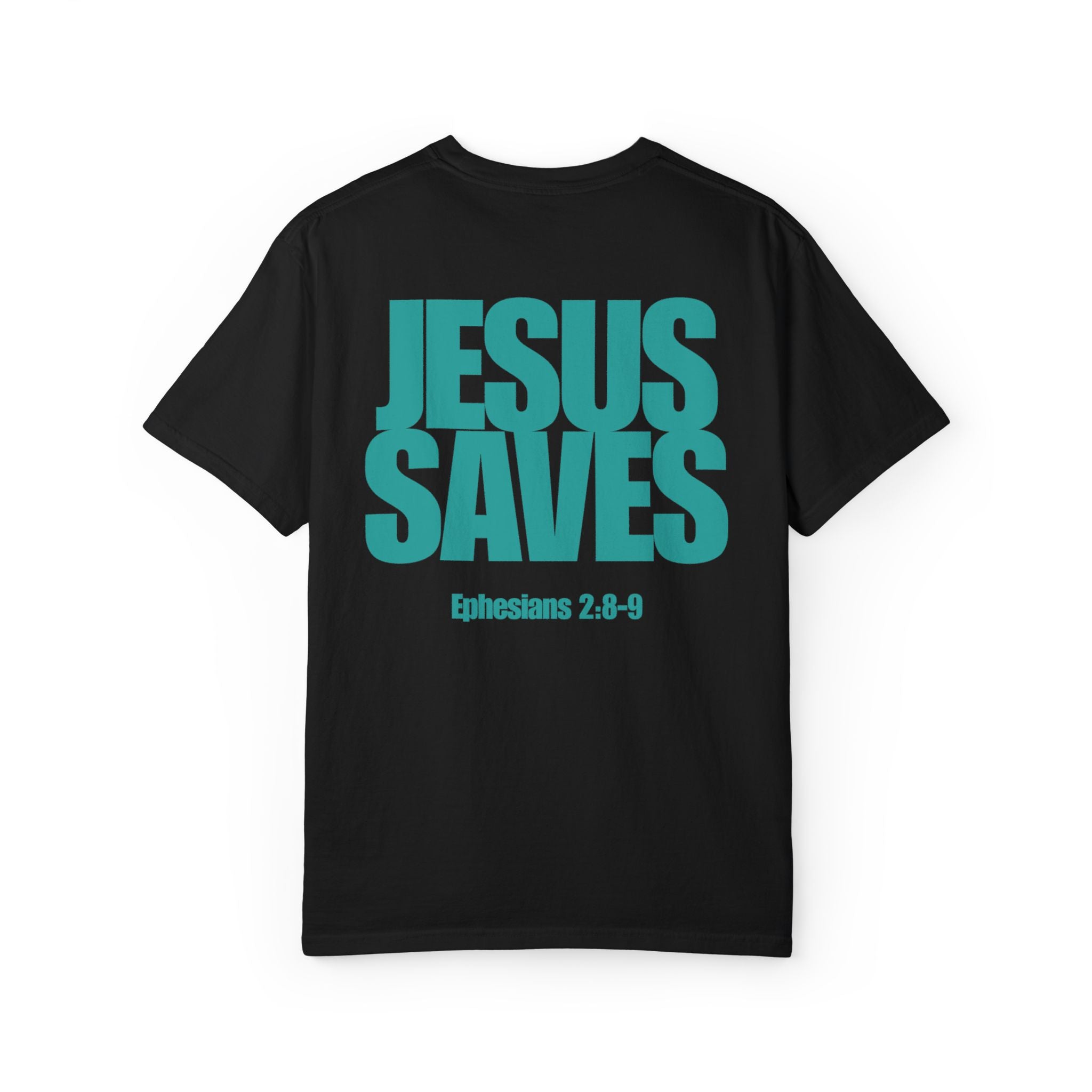 Jesus Saves T‑Shirt Aqua