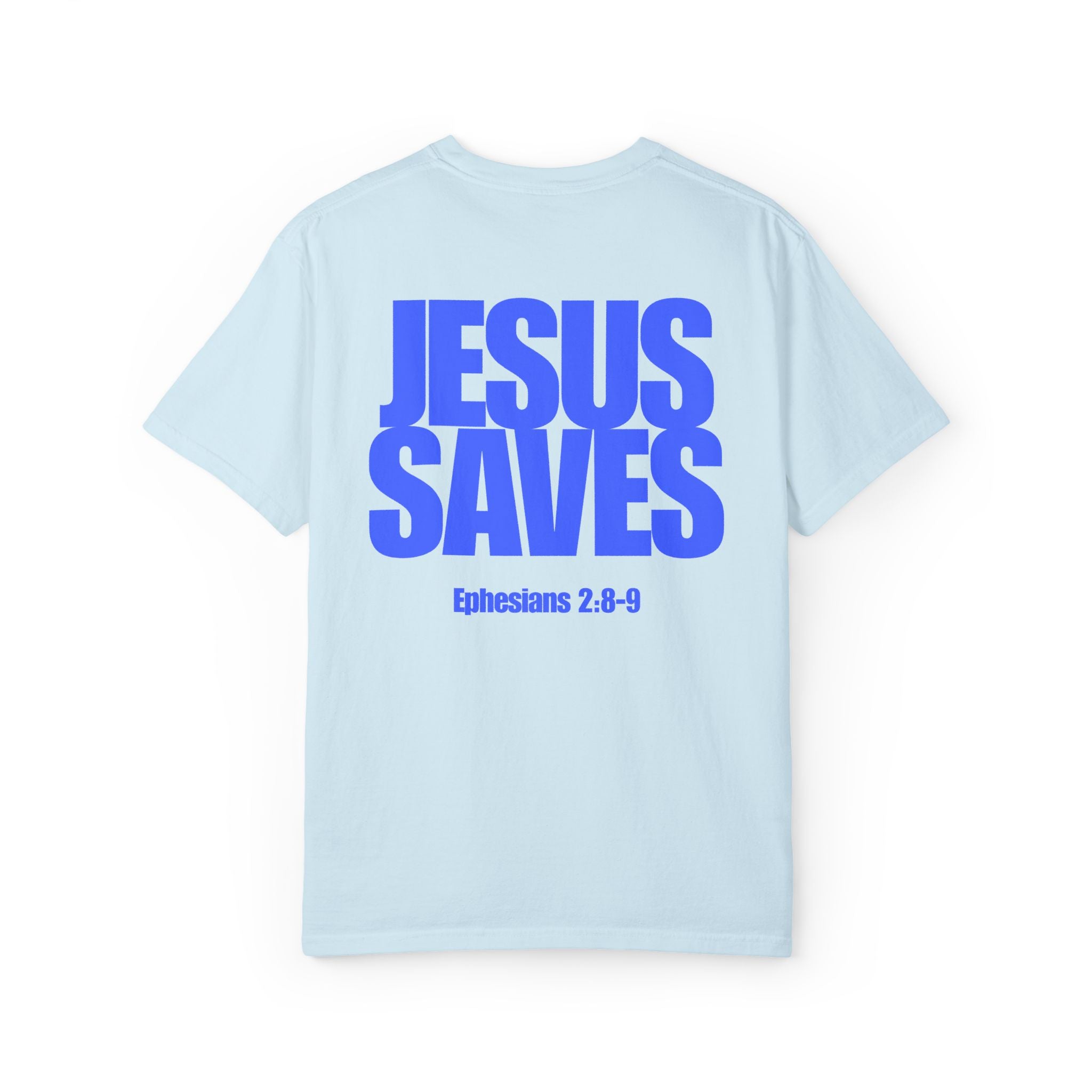 Jesus Saves T-Shirt Blue