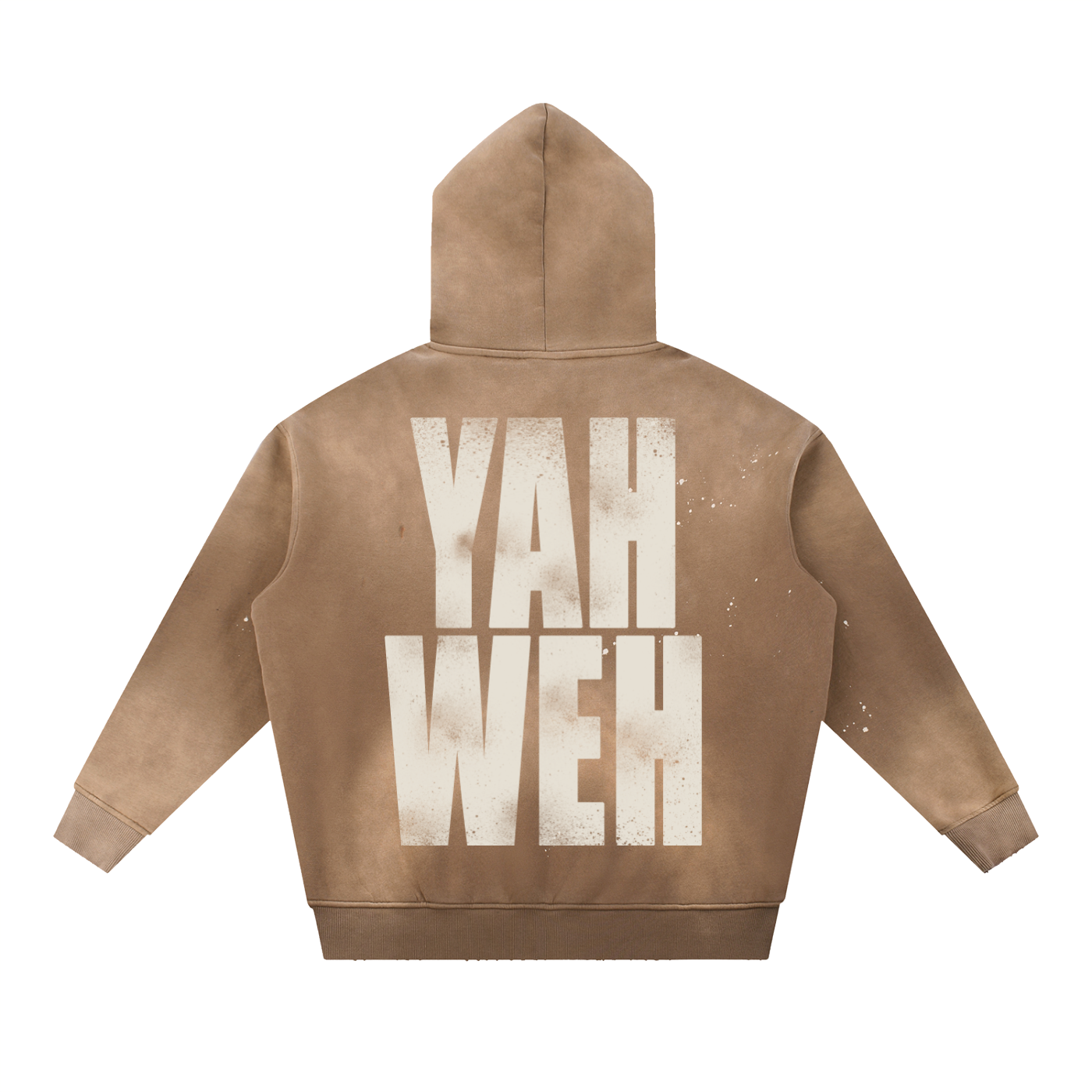 YAHWEH Frayed Fleece Hoodie