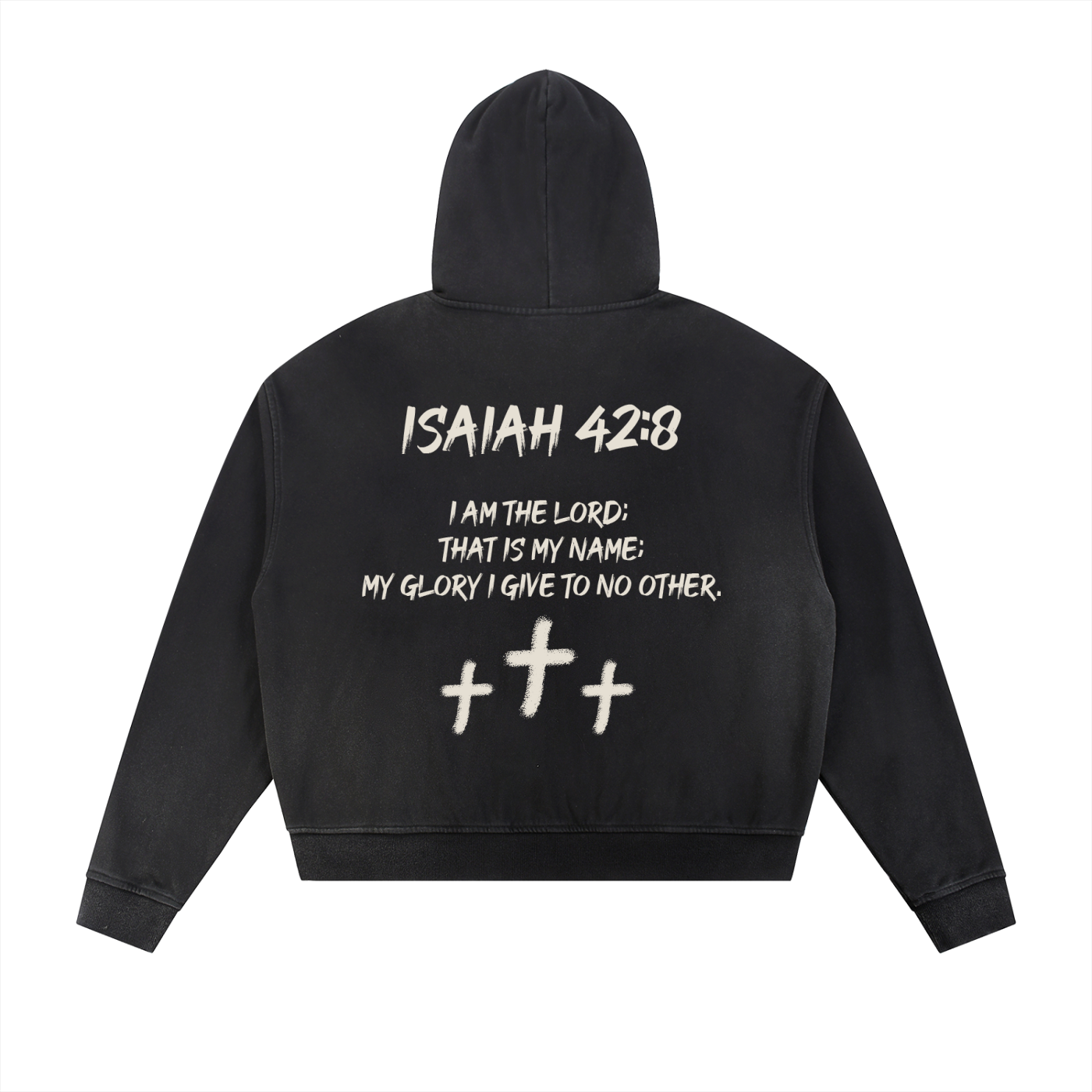 "Love God." Zip Hoodie