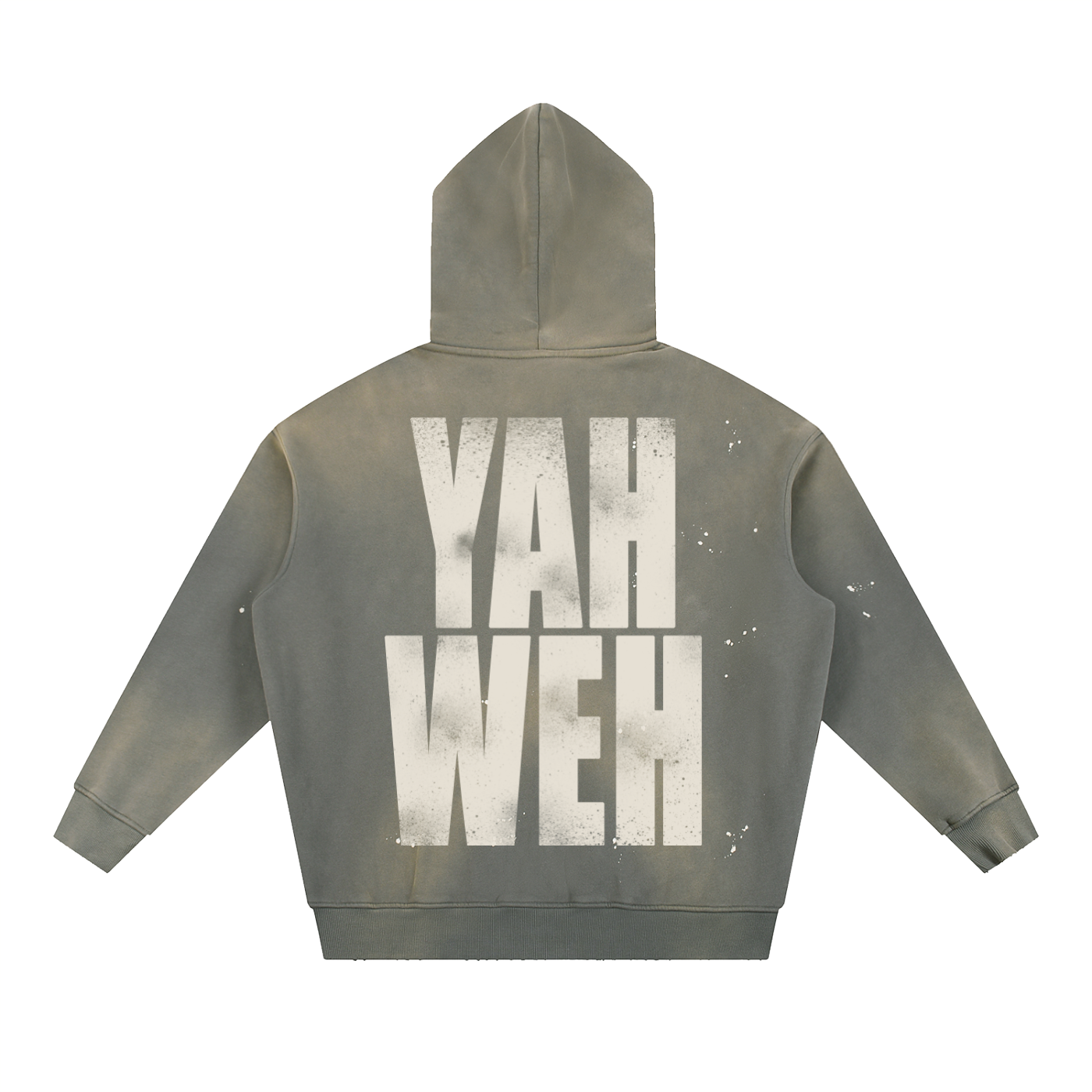 YAHWEH Frayed Fleece Hoodie